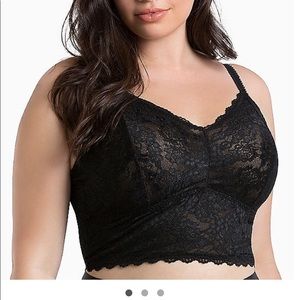 Size 1 (14-16) Torrid Black Lace Bralette